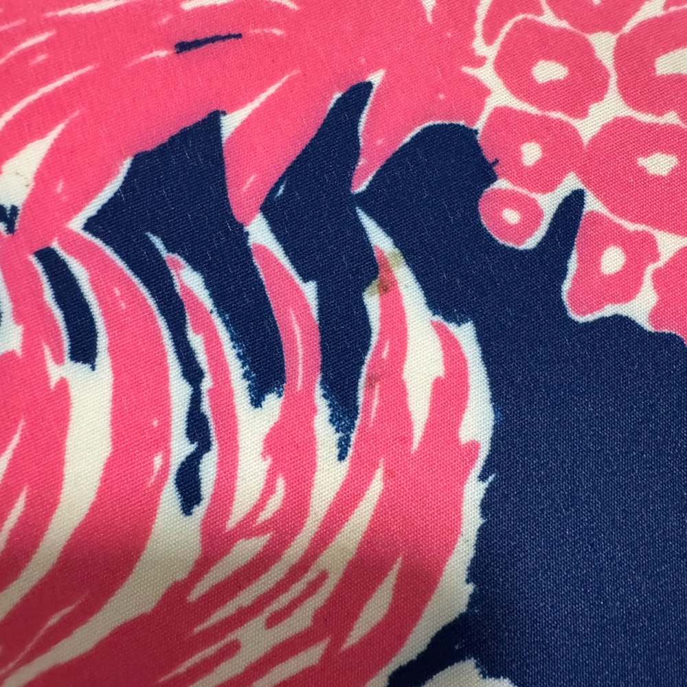 Lilly Pulitzer Pink and Blue Pineapple Large Beach Vacation Tote - Picture 10 of 10